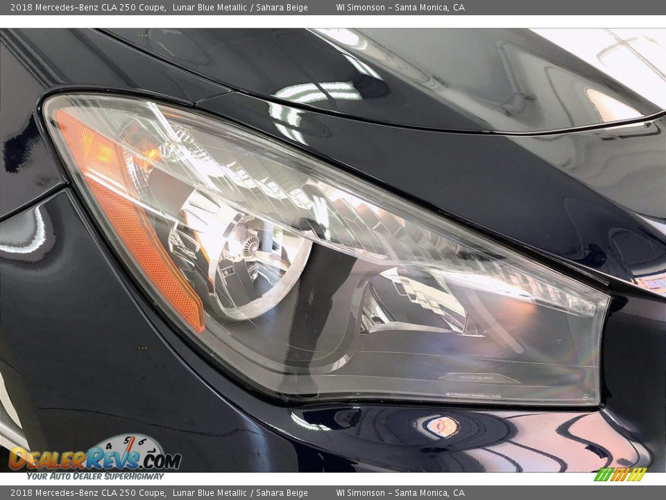 2018 Mercedes-Benz CLA 250 Coupe Lunar Blue Metallic / Sahara Beige Photo #28