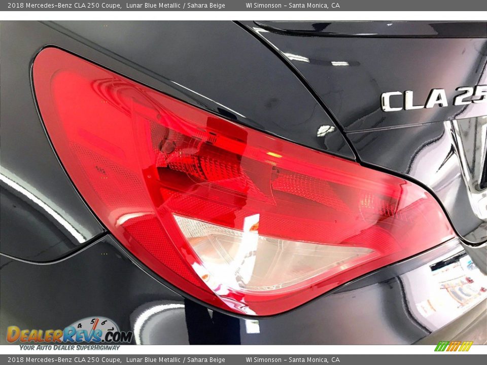 2018 Mercedes-Benz CLA 250 Coupe Lunar Blue Metallic / Sahara Beige Photo #29