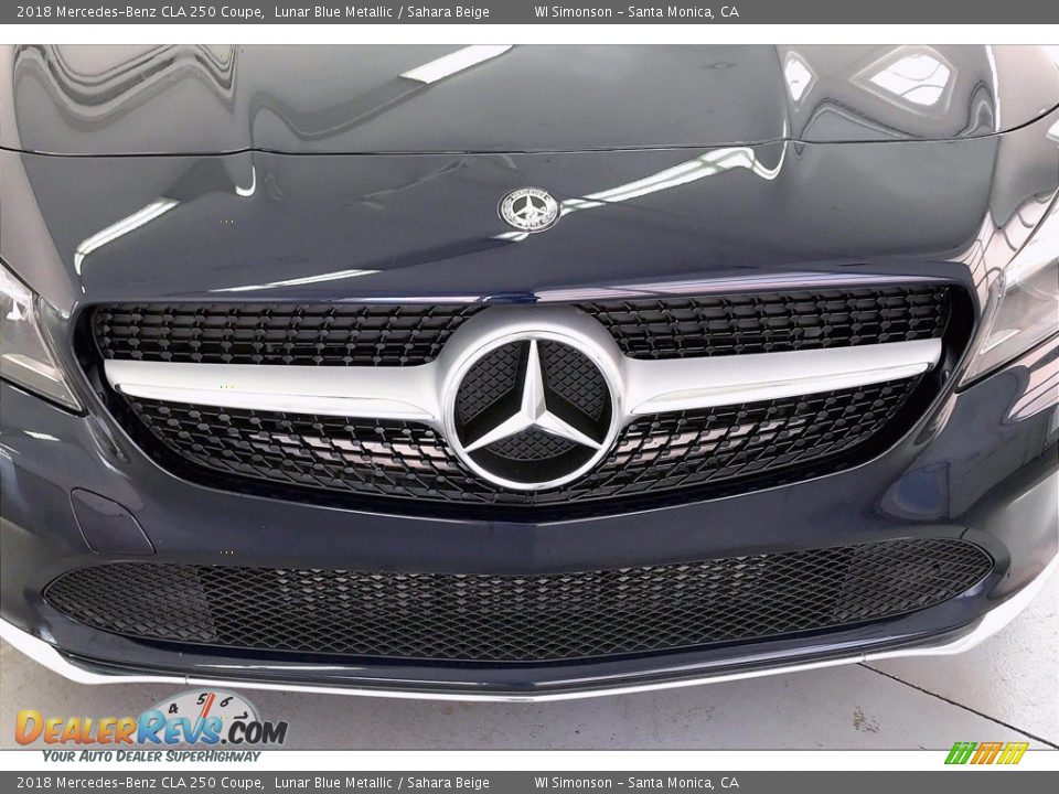 2018 Mercedes-Benz CLA 250 Coupe Lunar Blue Metallic / Sahara Beige Photo #30