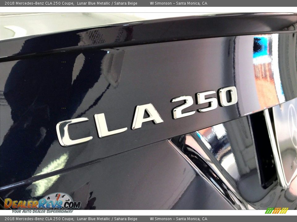 2018 Mercedes-Benz CLA 250 Coupe Lunar Blue Metallic / Sahara Beige Photo #31