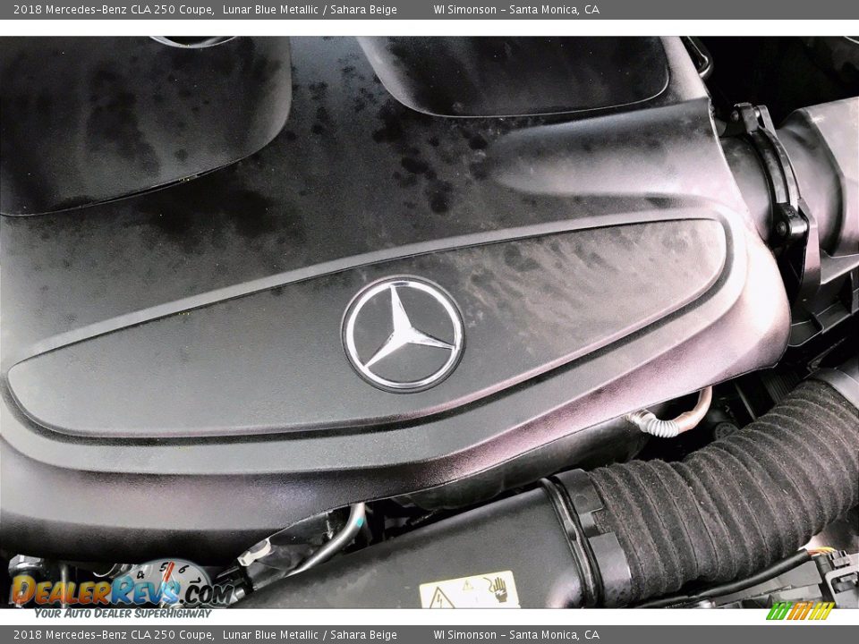 2018 Mercedes-Benz CLA 250 Coupe Lunar Blue Metallic / Sahara Beige Photo #32