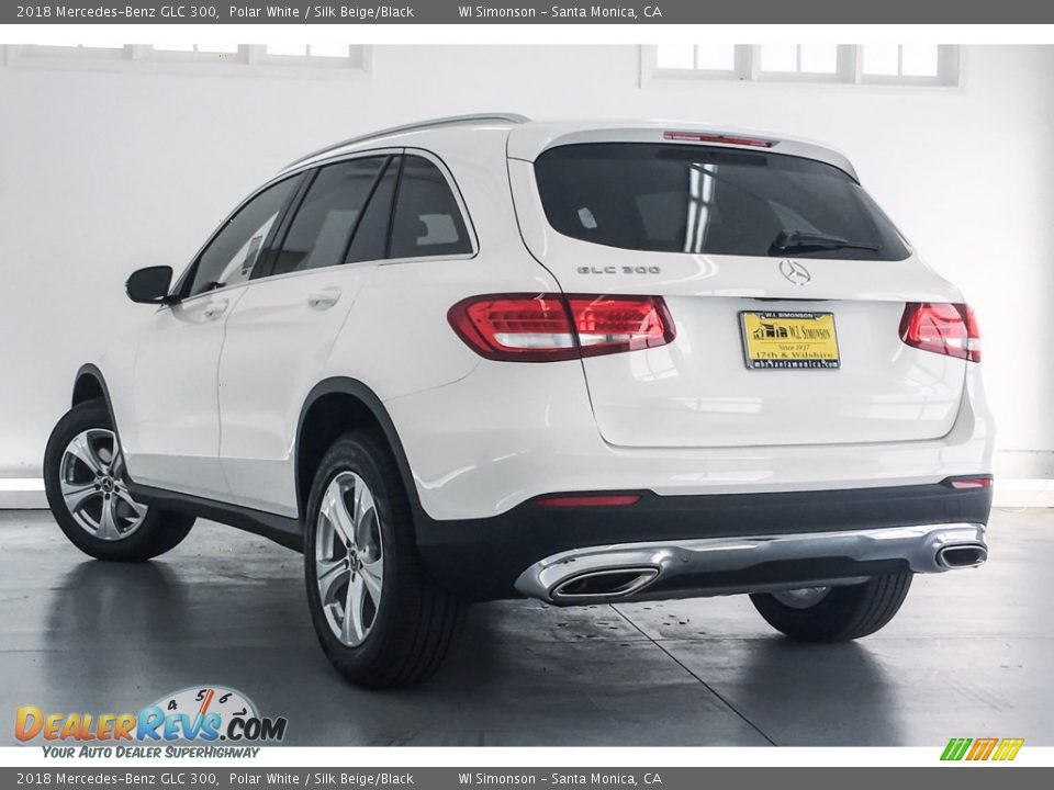 2018 Mercedes-Benz GLC 300 Polar White / Silk Beige/Black Photo #3