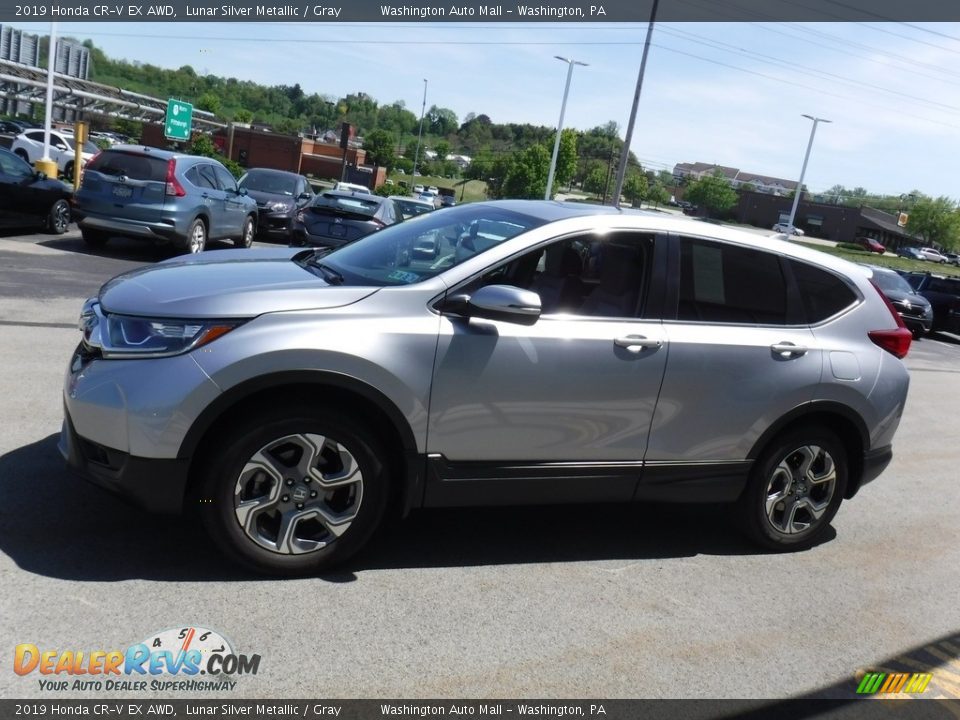 2019 Honda CR-V EX AWD Lunar Silver Metallic / Gray Photo #7
