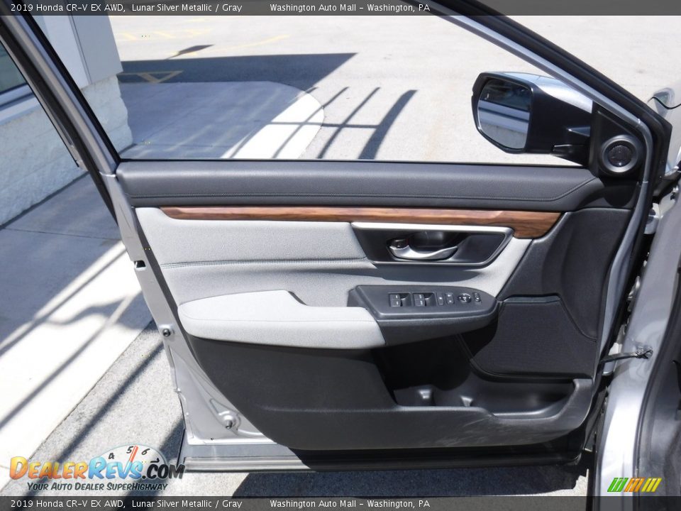2019 Honda CR-V EX AWD Lunar Silver Metallic / Gray Photo #14