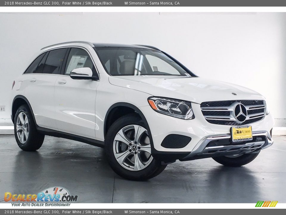 2018 Mercedes-Benz GLC 300 Polar White / Silk Beige/Black Photo #12