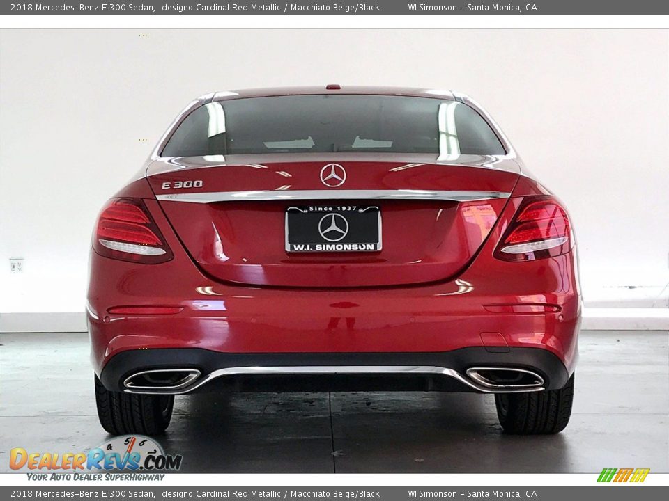 2018 Mercedes-Benz E 300 Sedan designo Cardinal Red Metallic / Macchiato Beige/Black Photo #3