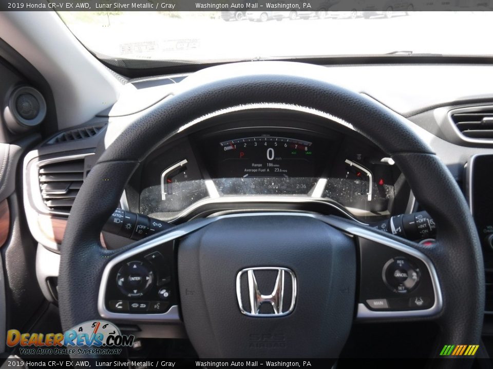 2019 Honda CR-V EX AWD Lunar Silver Metallic / Gray Photo #22