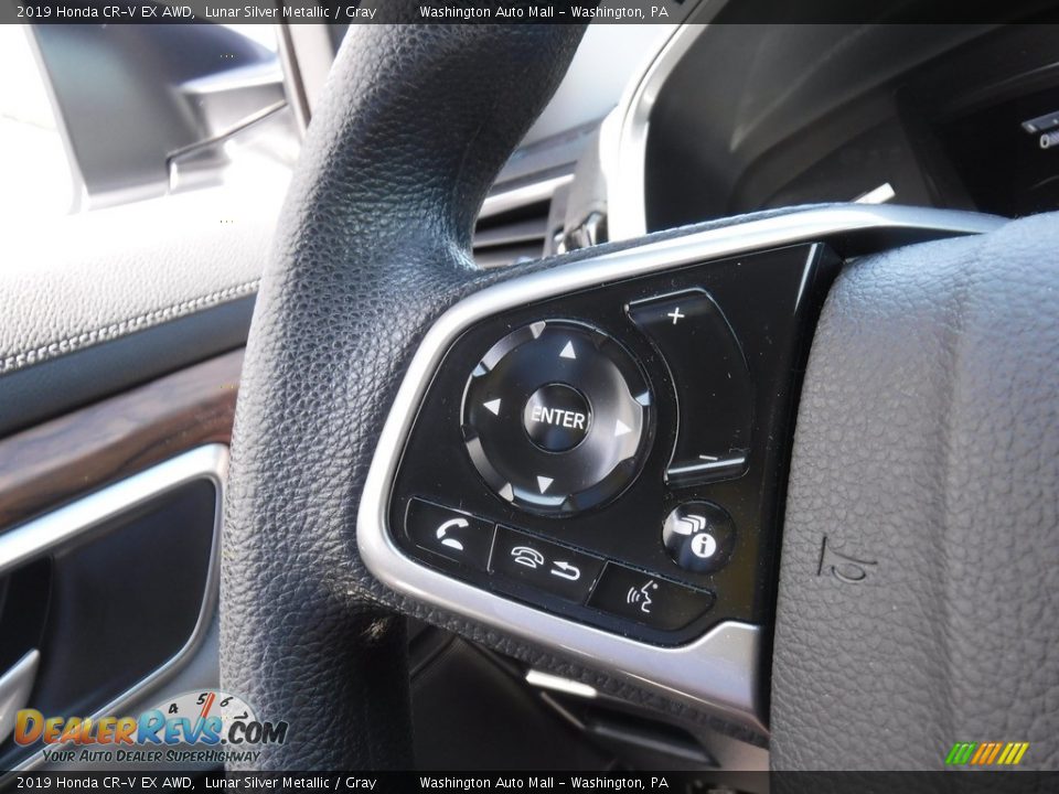 2019 Honda CR-V EX AWD Lunar Silver Metallic / Gray Photo #23