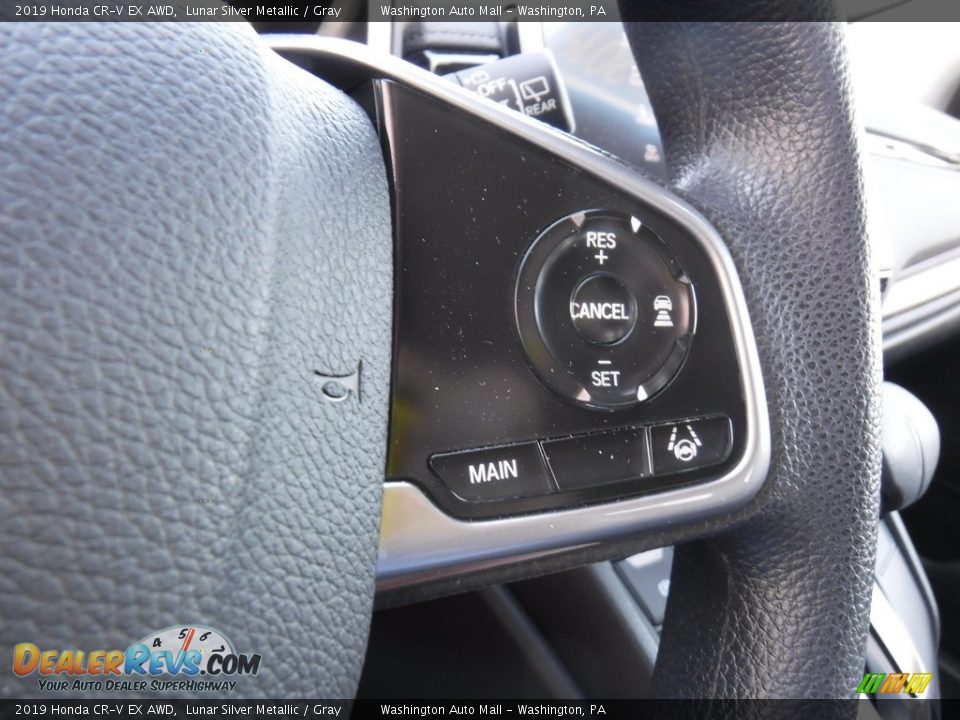 2019 Honda CR-V EX AWD Lunar Silver Metallic / Gray Photo #24