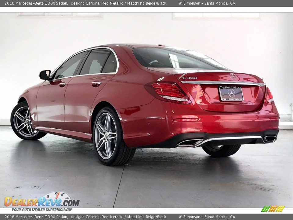 2018 Mercedes-Benz E 300 Sedan designo Cardinal Red Metallic / Macchiato Beige/Black Photo #10