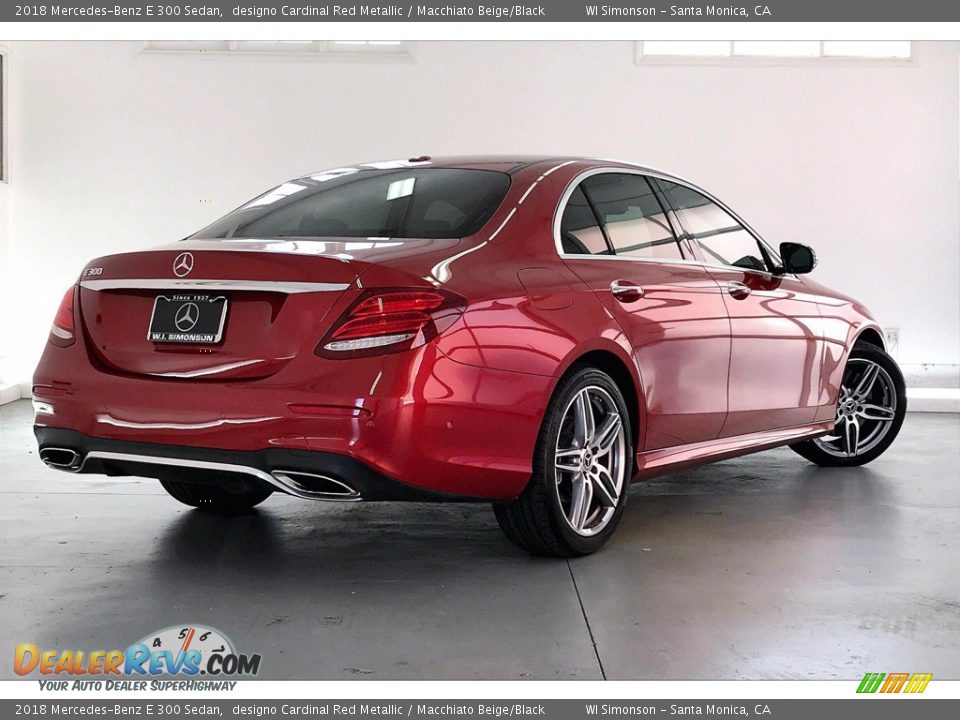 2018 Mercedes-Benz E 300 Sedan designo Cardinal Red Metallic / Macchiato Beige/Black Photo #13