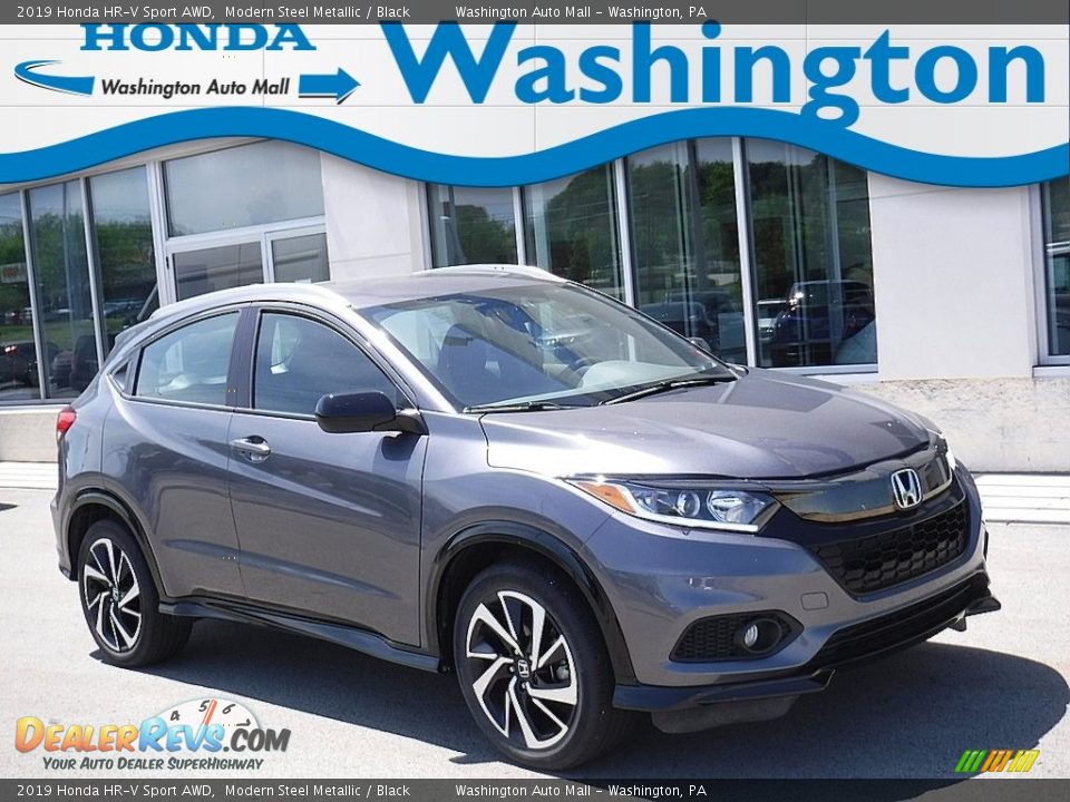 2019 Honda HR-V Sport AWD Modern Steel Metallic / Black Photo #1