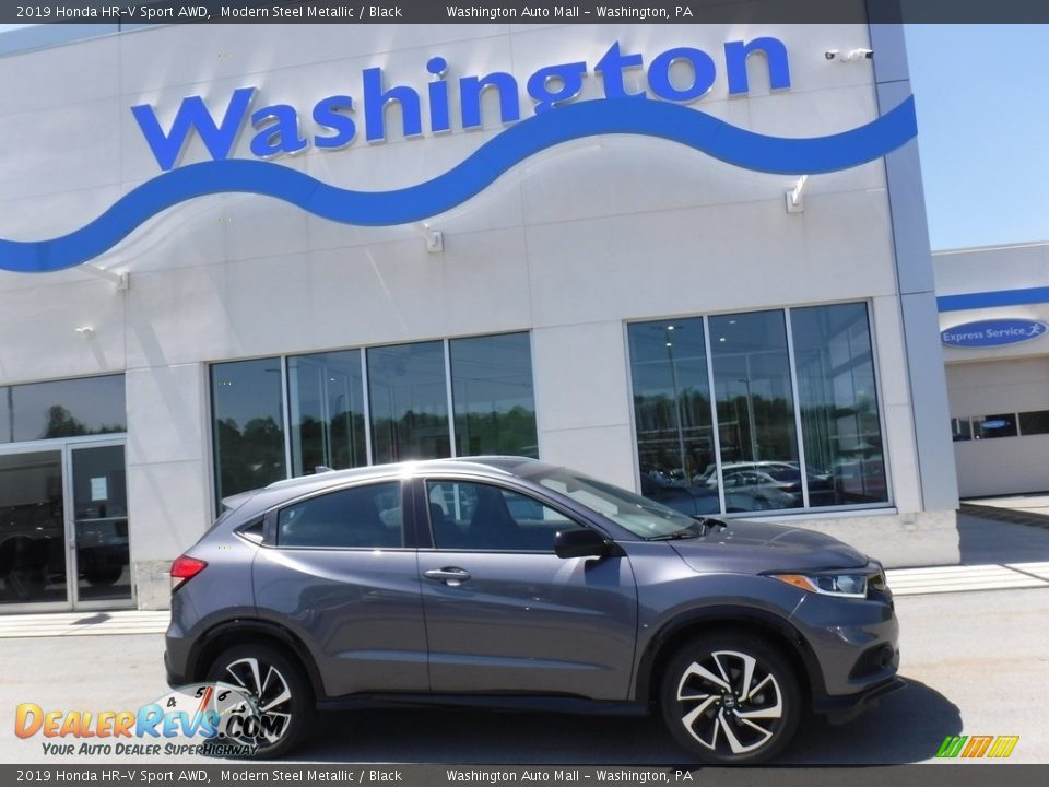 2019 Honda HR-V Sport AWD Modern Steel Metallic / Black Photo #2