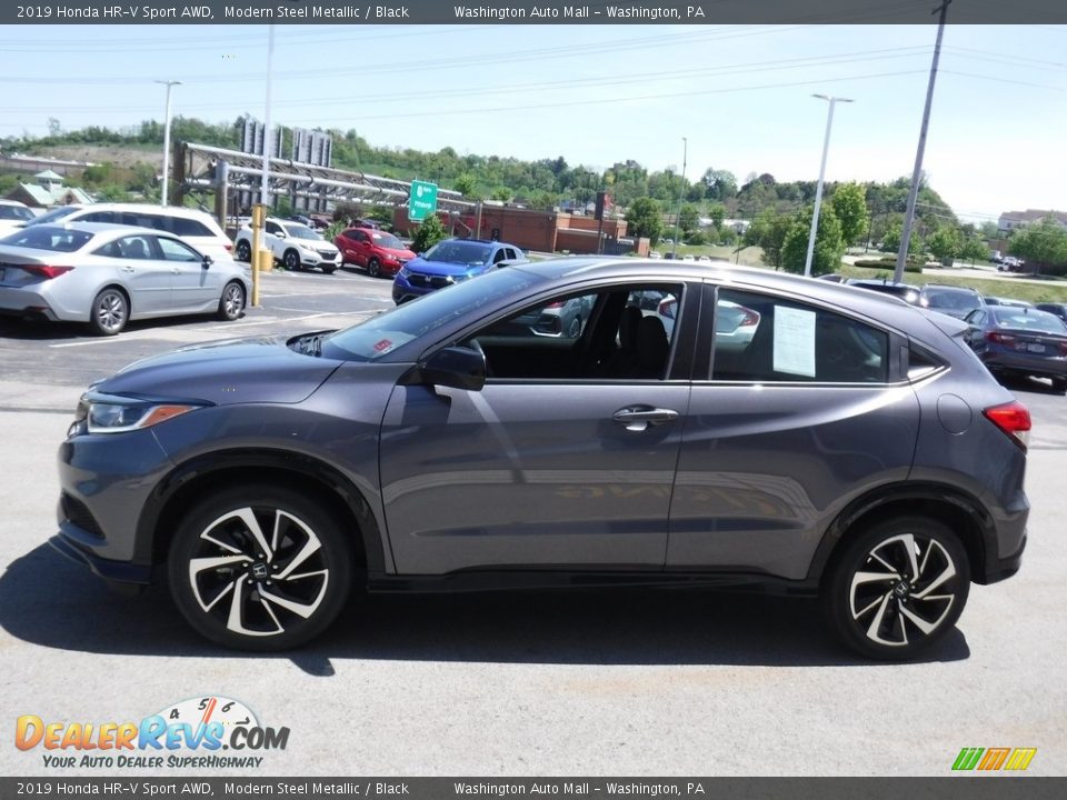 2019 Honda HR-V Sport AWD Modern Steel Metallic / Black Photo #6