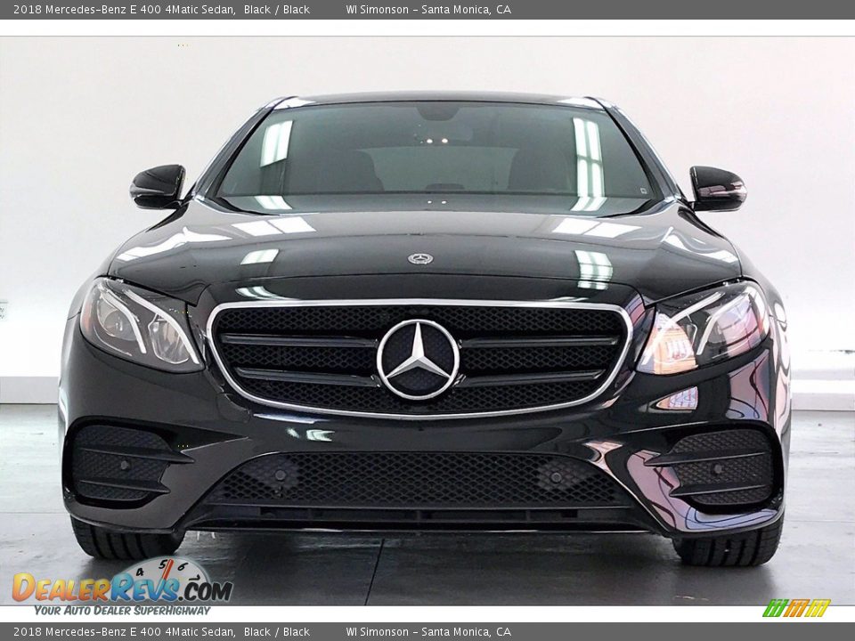 2018 Mercedes-Benz E 400 4Matic Sedan Black / Black Photo #2