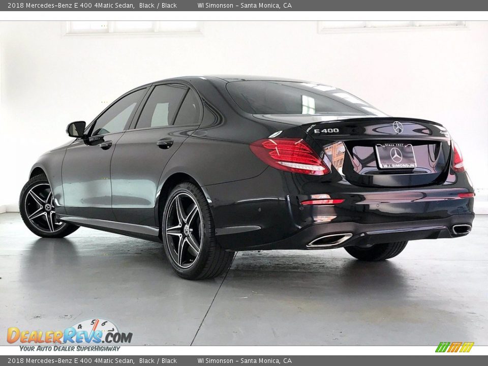 2018 Mercedes-Benz E 400 4Matic Sedan Black / Black Photo #10