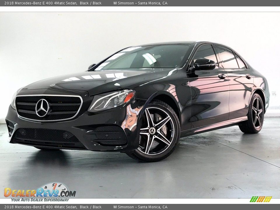 2018 Mercedes-Benz E 400 4Matic Sedan Black / Black Photo #12