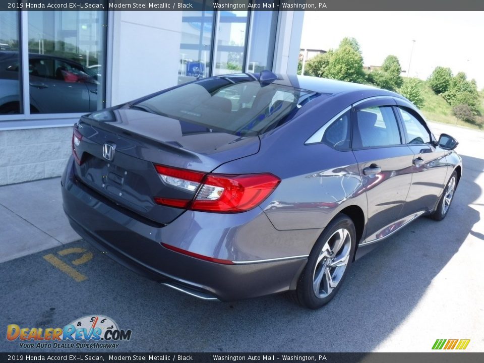 2019 Honda Accord EX-L Sedan Modern Steel Metallic / Black Photo #8
