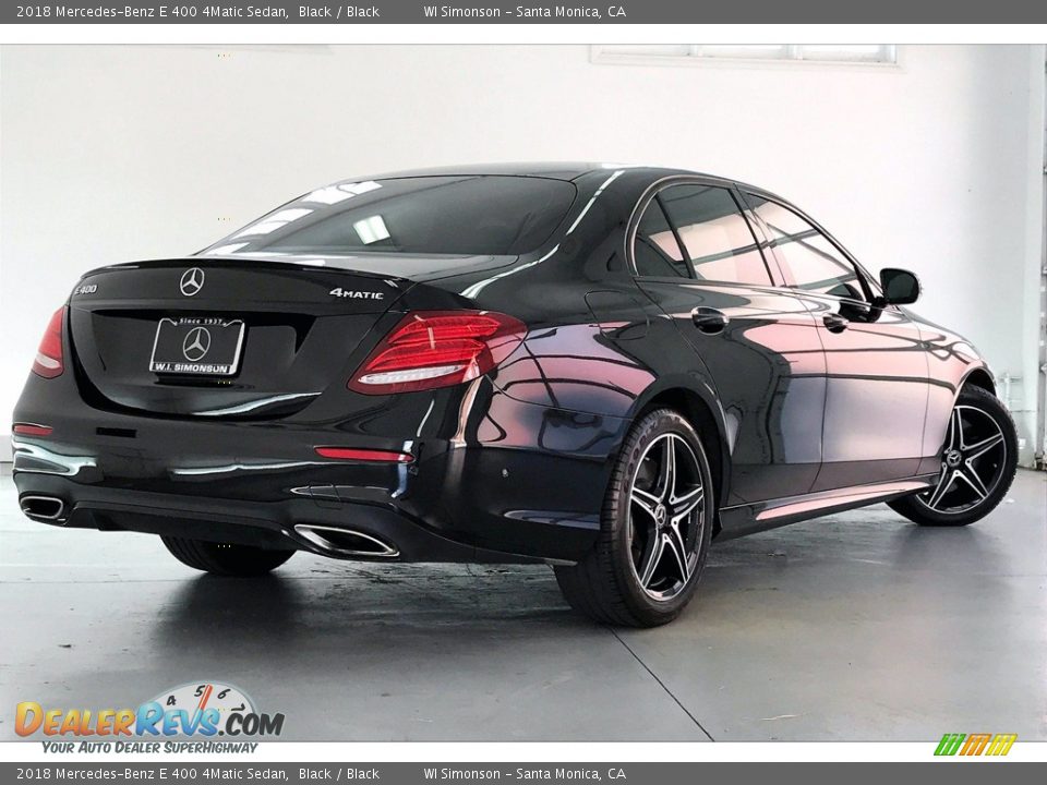 2018 Mercedes-Benz E 400 4Matic Sedan Black / Black Photo #13