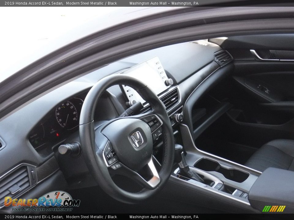 2019 Honda Accord EX-L Sedan Modern Steel Metallic / Black Photo #12