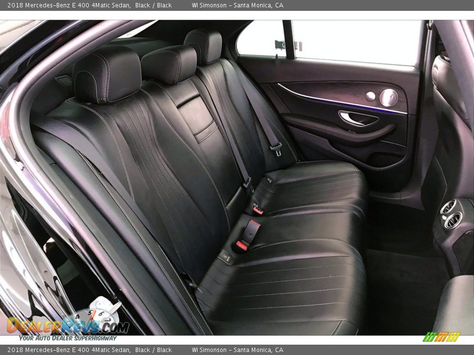 2018 Mercedes-Benz E 400 4Matic Sedan Black / Black Photo #19