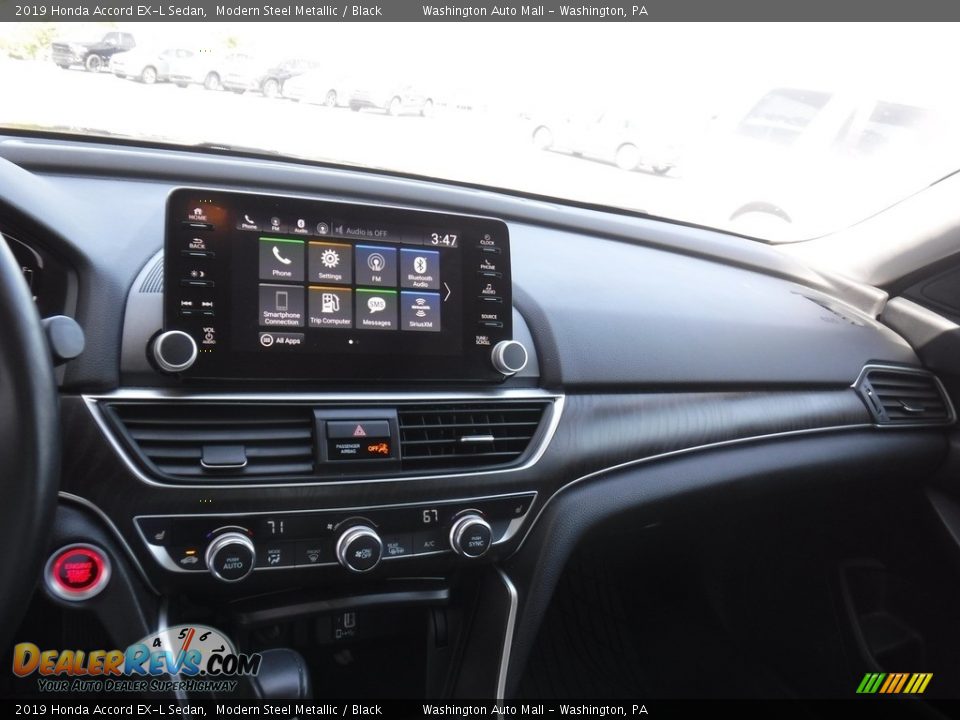 2019 Honda Accord EX-L Sedan Modern Steel Metallic / Black Photo #17