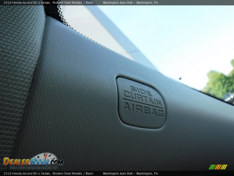 2019 Honda Accord EX-L Sedan Modern Steel Metallic / Black Photo #21