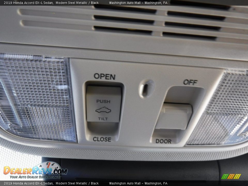 2019 Honda Accord EX-L Sedan Modern Steel Metallic / Black Photo #25