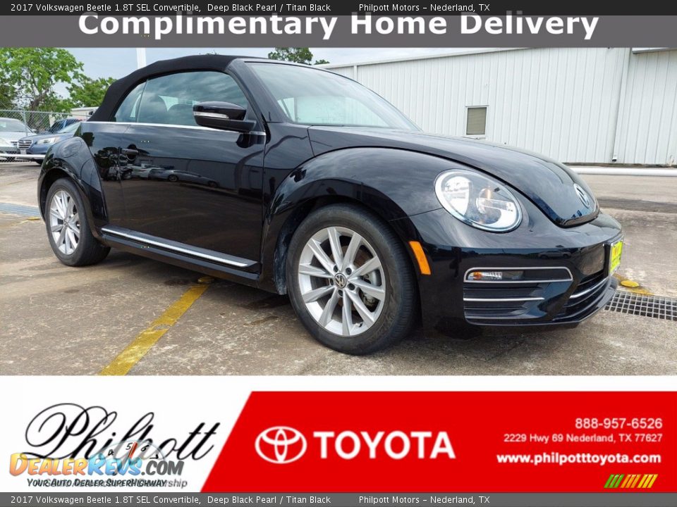 2017 Volkswagen Beetle 1.8T SEL Convertible Deep Black Pearl / Titan Black Photo #1