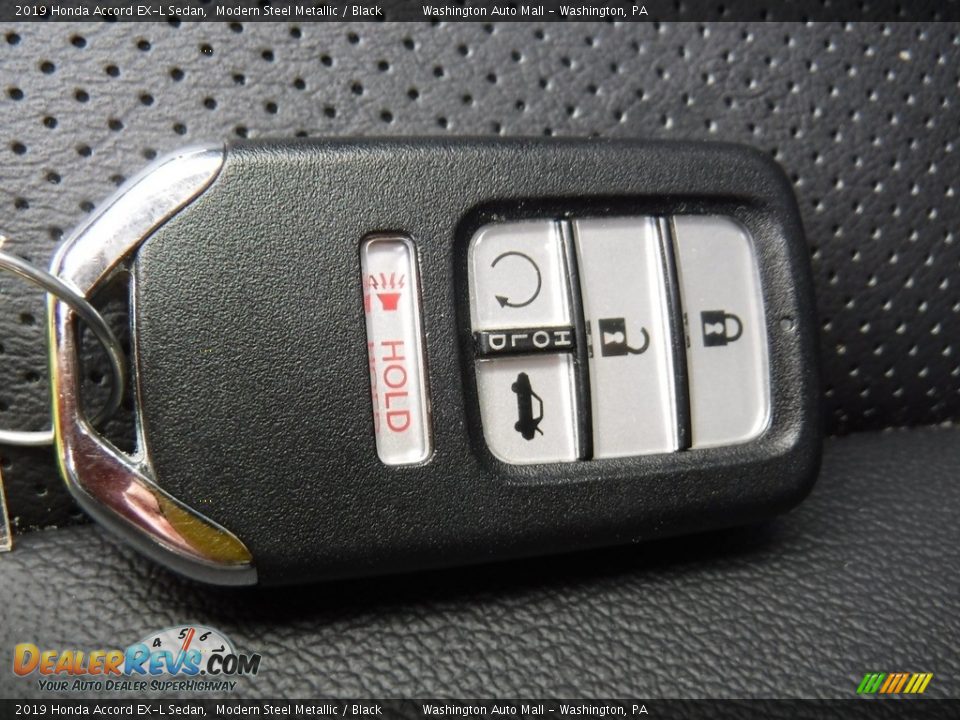 2019 Honda Accord EX-L Sedan Modern Steel Metallic / Black Photo #27