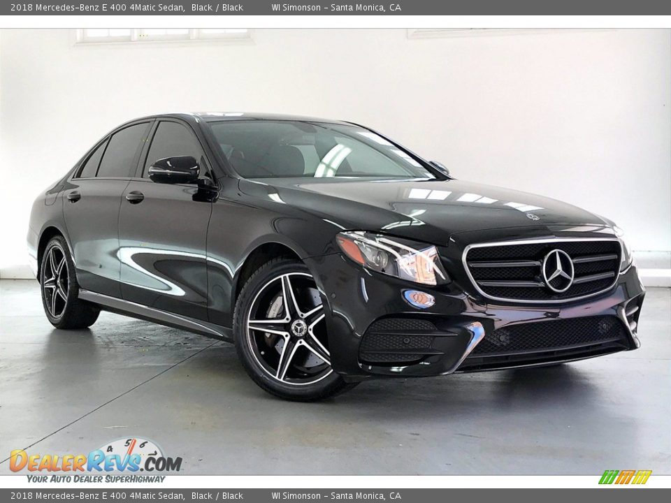 2018 Mercedes-Benz E 400 4Matic Sedan Black / Black Photo #34