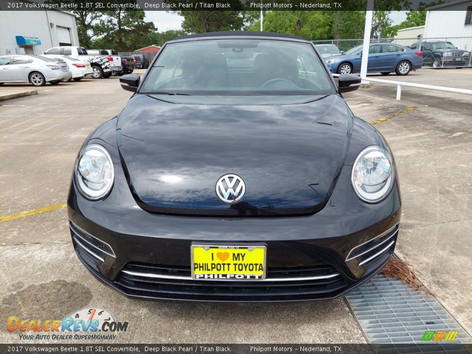 2017 Volkswagen Beetle 1.8T SEL Convertible Deep Black Pearl / Titan Black Photo #8