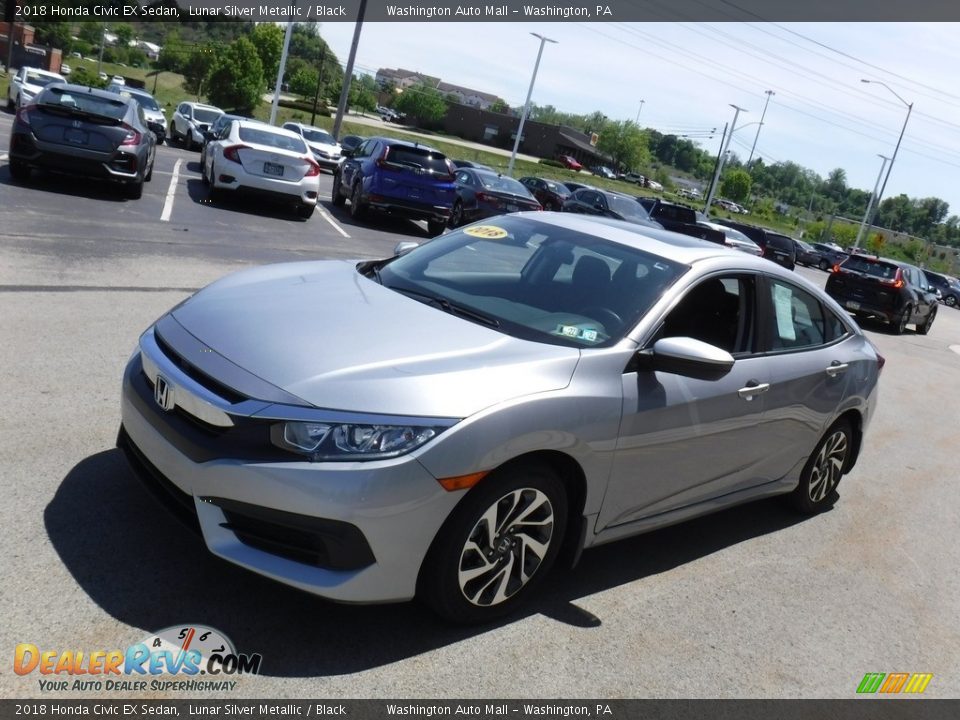 2018 Honda Civic EX Sedan Lunar Silver Metallic / Black Photo #6