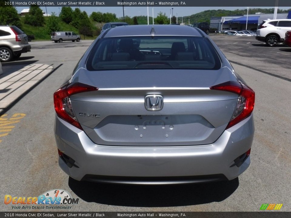 2018 Honda Civic EX Sedan Lunar Silver Metallic / Black Photo #8