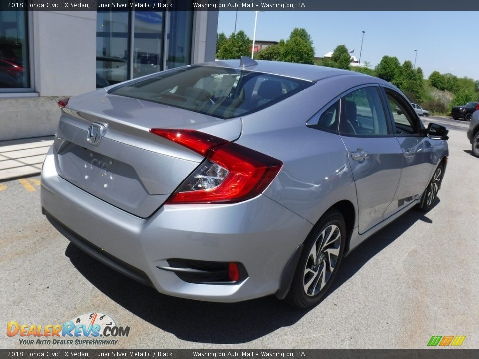 2018 Honda Civic EX Sedan Lunar Silver Metallic / Black Photo #9