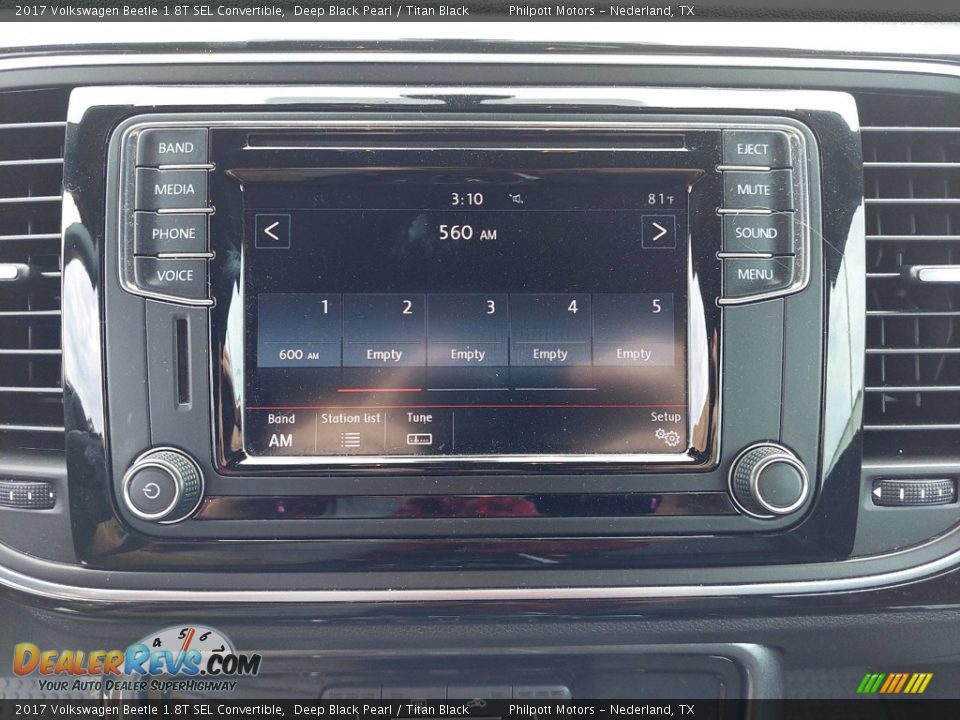 Controls of 2017 Volkswagen Beetle 1.8T SEL Convertible Photo #18