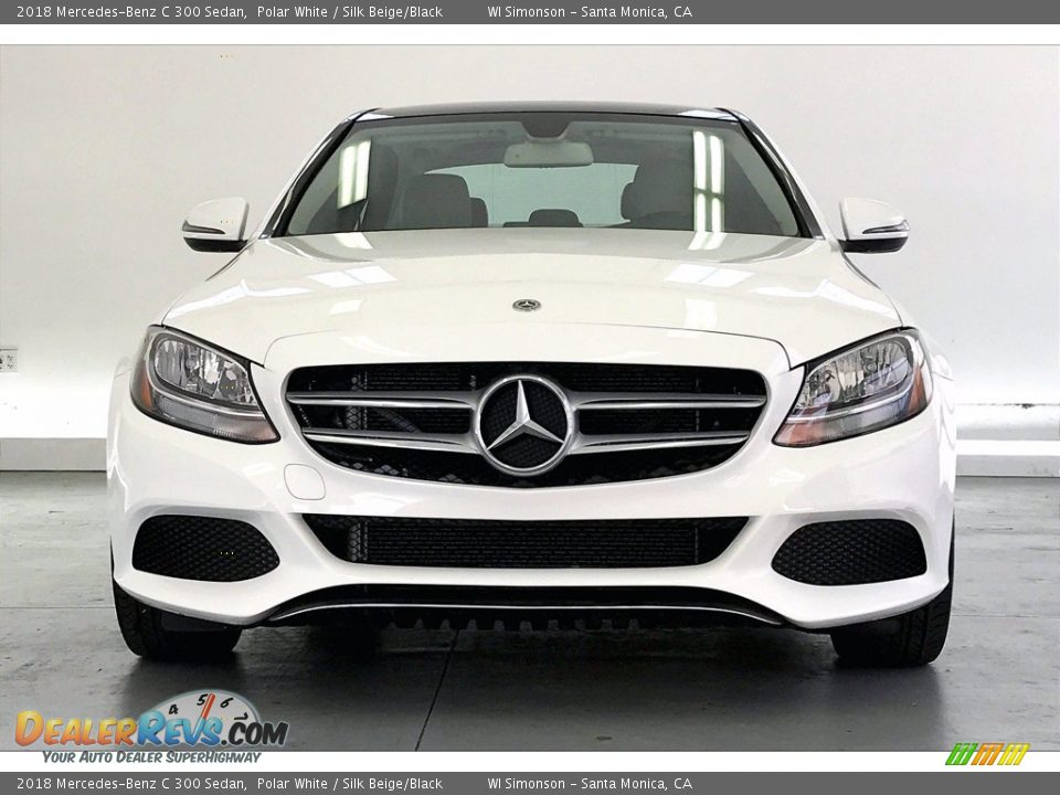 2018 Mercedes-Benz C 300 Sedan Polar White / Silk Beige/Black Photo #2