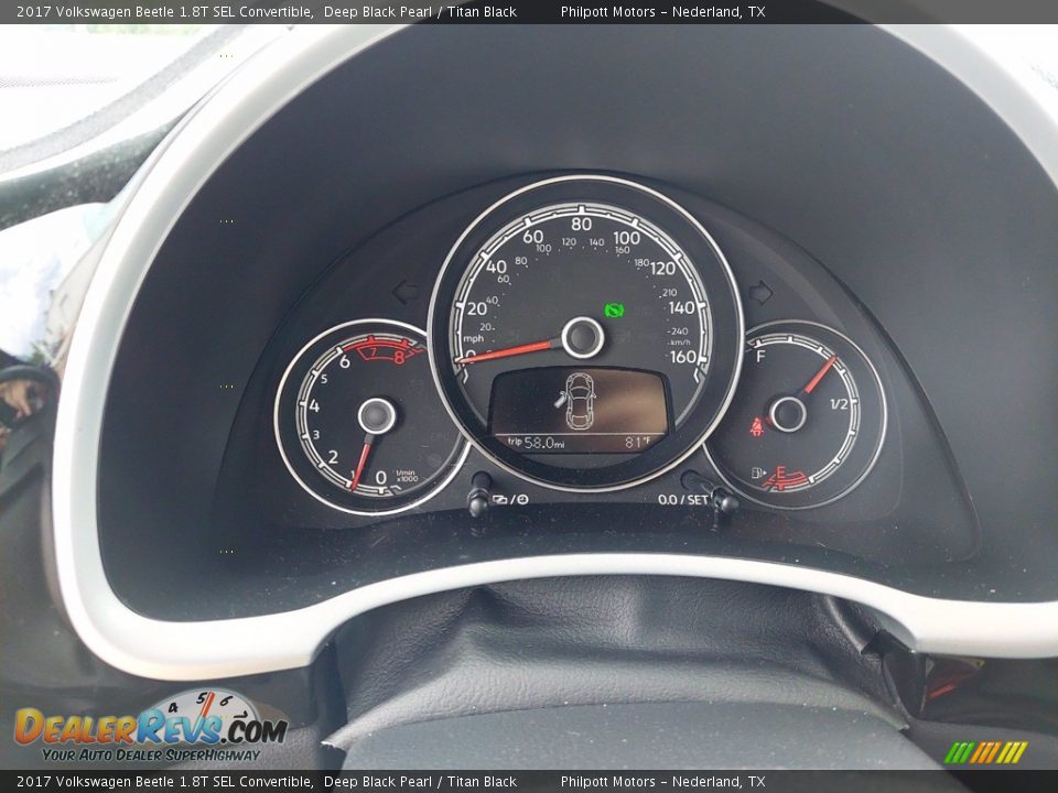 2017 Volkswagen Beetle 1.8T SEL Convertible Gauges Photo #22