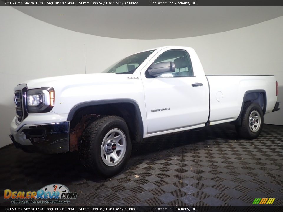 2016 GMC Sierra 1500 Regular Cab 4WD Summit White / Dark Ash/Jet Black Photo #7