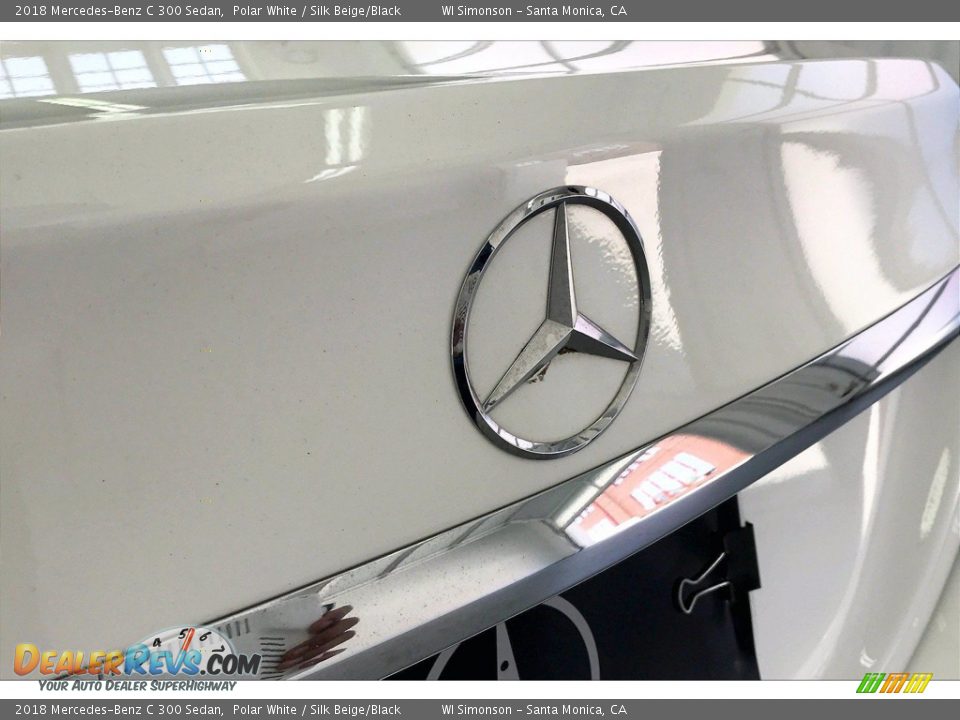2018 Mercedes-Benz C 300 Sedan Polar White / Silk Beige/Black Photo #7