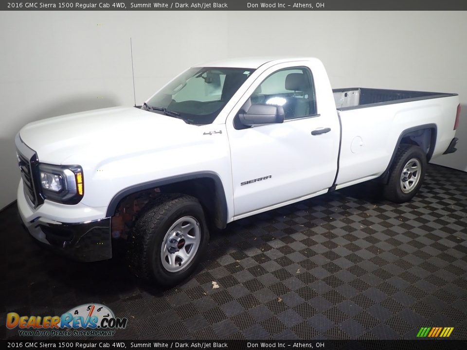 2016 GMC Sierra 1500 Regular Cab 4WD Summit White / Dark Ash/Jet Black Photo #8