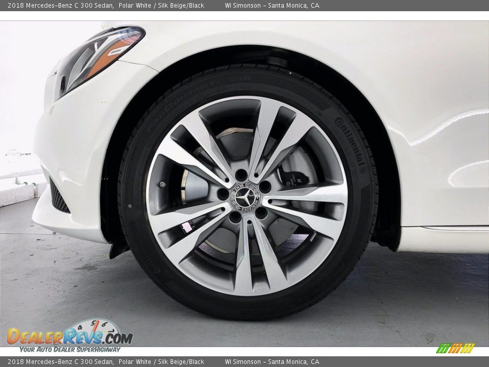 2018 Mercedes-Benz C 300 Sedan Polar White / Silk Beige/Black Photo #8