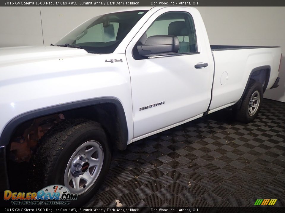 2016 GMC Sierra 1500 Regular Cab 4WD Summit White / Dark Ash/Jet Black Photo #9