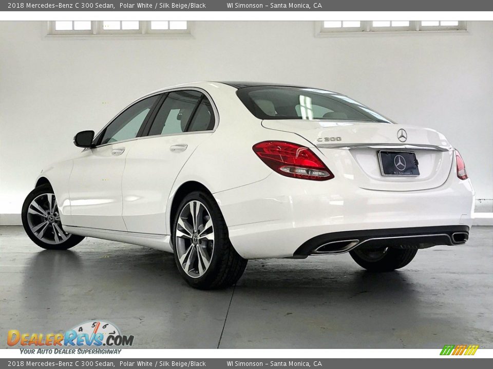 2018 Mercedes-Benz C 300 Sedan Polar White / Silk Beige/Black Photo #10