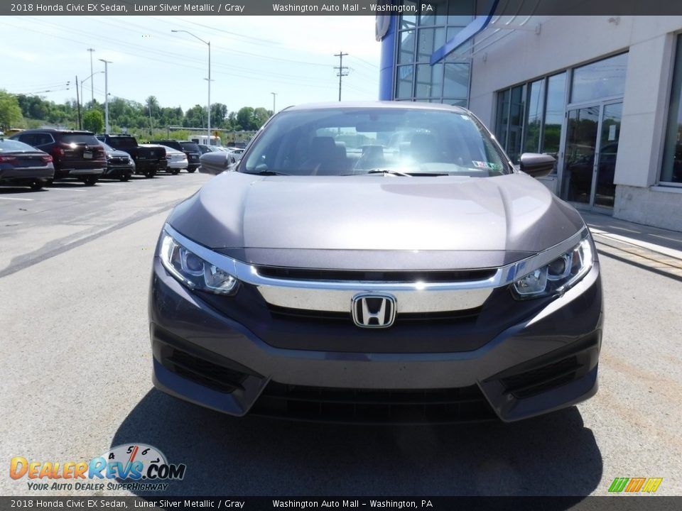 2018 Honda Civic EX Sedan Lunar Silver Metallic / Gray Photo #4