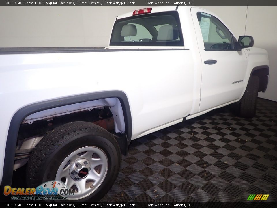 2016 GMC Sierra 1500 Regular Cab 4WD Summit White / Dark Ash/Jet Black Photo #17