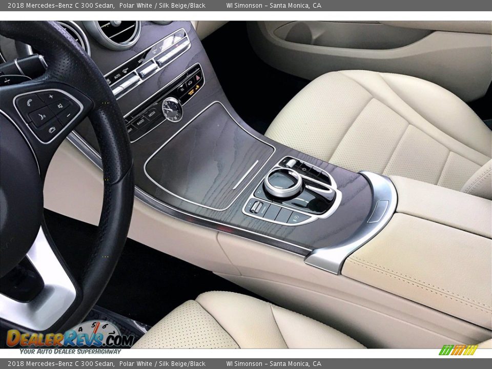 2018 Mercedes-Benz C 300 Sedan Polar White / Silk Beige/Black Photo #17