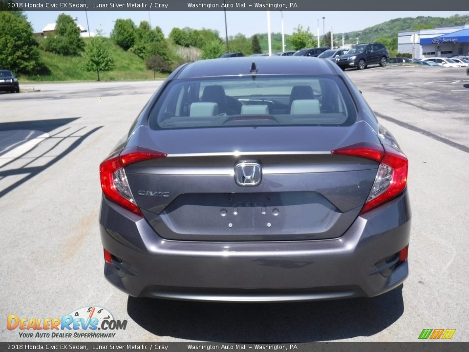 2018 Honda Civic EX Sedan Lunar Silver Metallic / Gray Photo #9