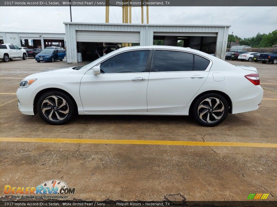 2017 Honda Accord EX-L Sedan White Orchid Pearl / Ivory Photo #7