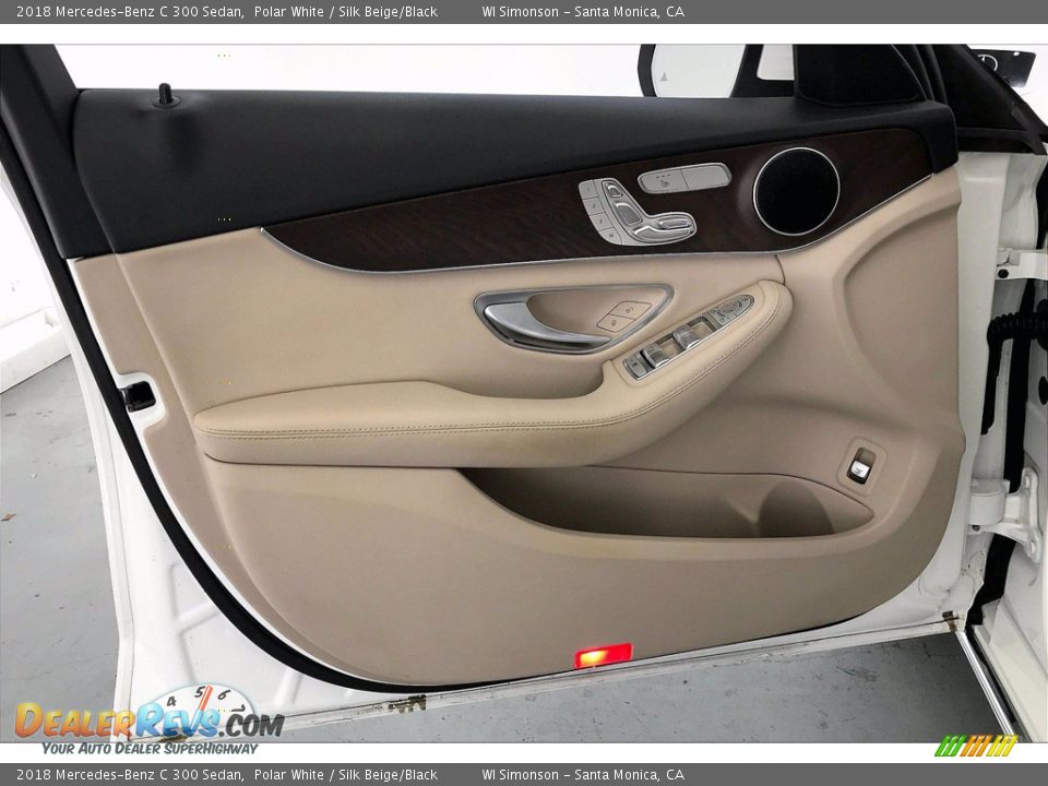 2018 Mercedes-Benz C 300 Sedan Polar White / Silk Beige/Black Photo #26